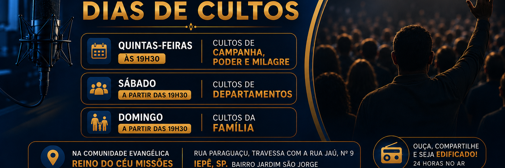 Dias de Cultos